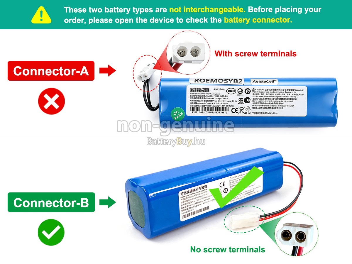 XiaoMi D093-4S2P helyettesítő akkumulátor